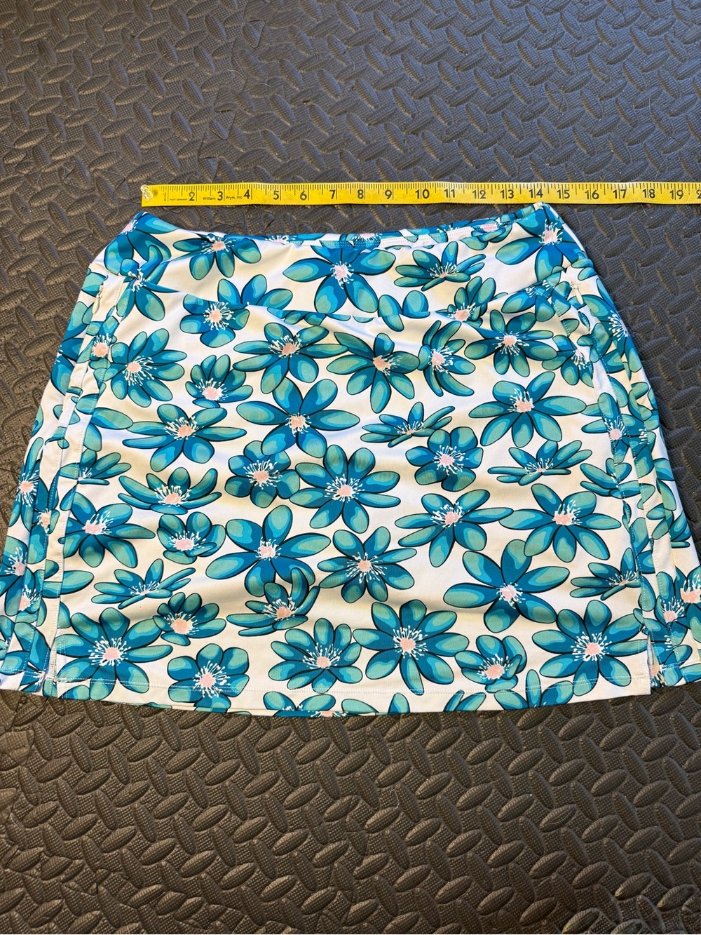 Tail Golf Remy Pull On Teal Floral Performance Golf Skort Size Medium - Picture 6 of 10